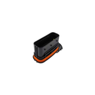 62 Rectangular Connectors - Housings Plug Black 0.197