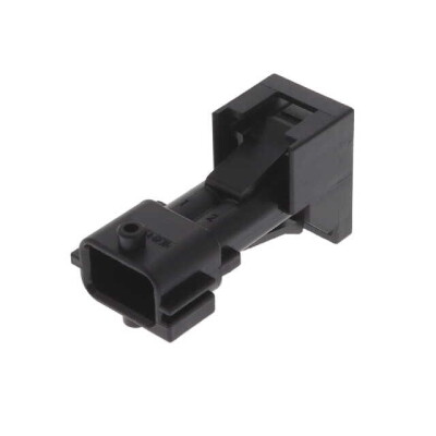 2 Rectangular Connectors - Housings Plug Blue 0.197