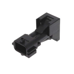 2 Rectangular Connectors - Housings Plug Blue 0.197
