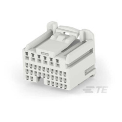 33 Rectangular Connectors - Housings Plug Natural 0.087