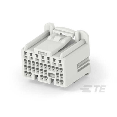 31 Rectangular Connectors - Housings Plug Natural - 1
