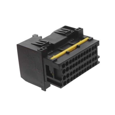 48 Rectangular Connectors - Housings Plug Black - 1