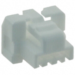3 Rectangular Connectors - Housings Plug Natural 0.049