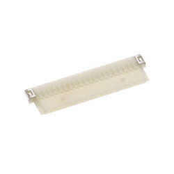 20 Rectangular Connectors - Housings Plug Beige 0.039