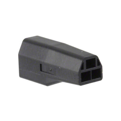 3 Rectangular Connectors - Housings Plug Black 0.087