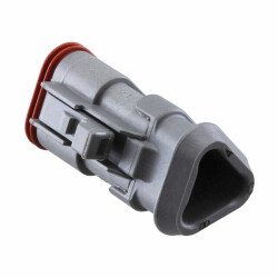 3 Rectangular Connectors - Housings Plug Gray - TE Connectivity Deutsch Connectors