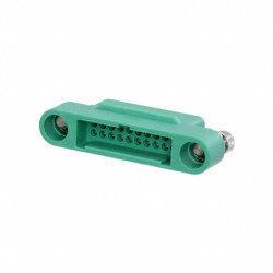 20 Rectangular Connectors - Housings Plug Green 0.049