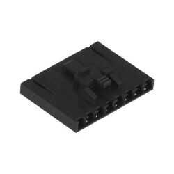 8 Rectangular Connectors - Housings Receptacle Black 0.100