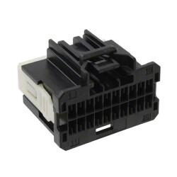 20 Rectangular Connectors - Housings Receptacle Black 0.100