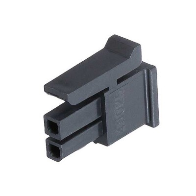 2 Rectangular Connectors - Housings Receptacle Black 0.118
