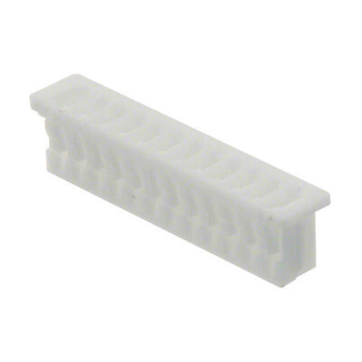 12 Rectangular Connectors - Housings Receptacle Natural 0.049