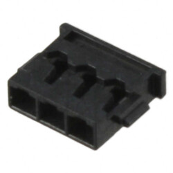 3 Rectangular Connectors - Housings Receptacle Black 0.047