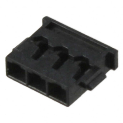3 Rectangular Connectors - Housings Receptacle Black 0.047