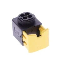 4 Rectangular Connectors - Housings Receptacle Black 0.236
