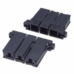 3 Rectangular Connectors - Housings Receptacle Black 0.400