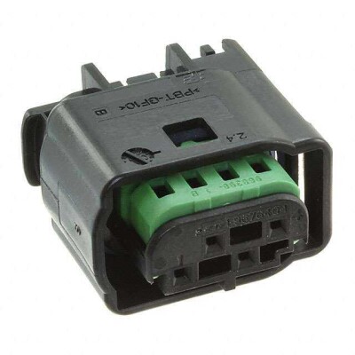 4 Rectangular Connectors - Housings Receptacle Black - 1