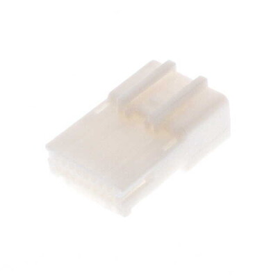 16 Rectangular Connectors - Housings Receptacle Natural 0.087