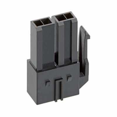 2 Rectangular Connectors - Housings Receptacle Black - 2
