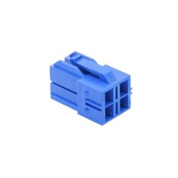 4 Rectangular Connectors - Housings Receptacle Blue 0.256