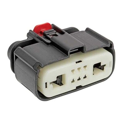 8 Rectangular Connectors - Housings Receptacle Gray - 1
