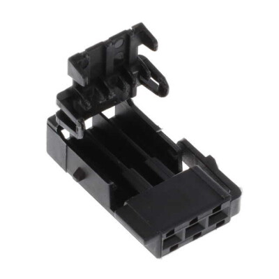 3 Rectangular Connectors - Housings Receptacle Black 0.138