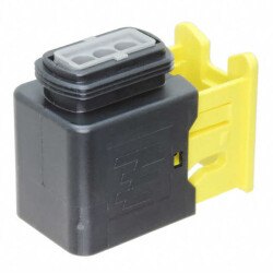 3 Rectangular Connectors - Housings Receptacle Gray 0.157