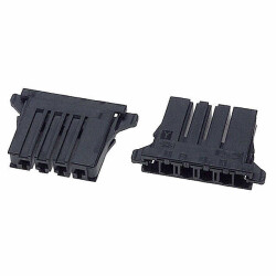 4 Rectangular Connectors - Housings Receptacle Black 0.200