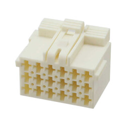 18 Rectangular Connectors - Housings Receptacle White 0.197