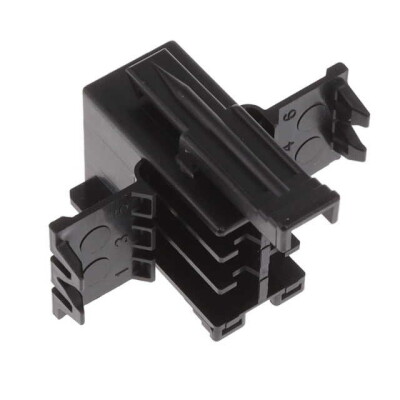 6 Rectangular Connectors - Housings Receptacle Black 0.197