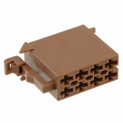 8 Rectangular Connectors - Housings Receptacle Beige 0.236