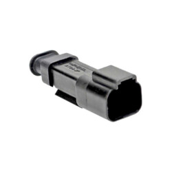 2 Rectangular Connectors - Housings Receptacle Black - Amphenol Sine Systems Corp