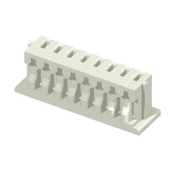 6 Rectangular Connectors - Housings Receptacle Natural 0.049