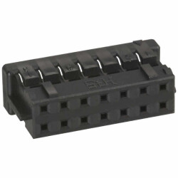 14 Rectangular Connectors - Housings Receptacle Black 0.079