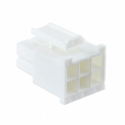 6 Rectangular Connectors - Housings Receptacle 0.165