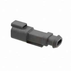 2 Rectangular Connectors - Housings Receptacle Gray - TE Connectivity Deutsch Connectors