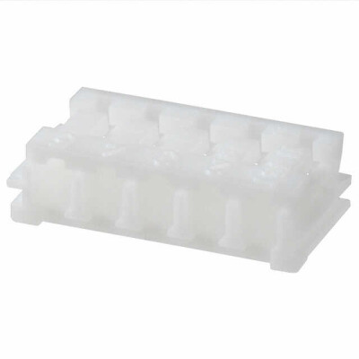 5 Rectangular Connectors - Housings Receptacle Natural 0.098