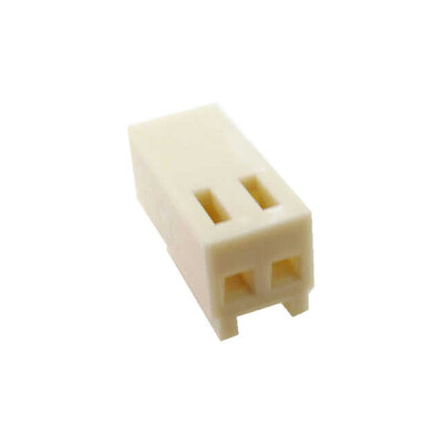 2 Rectangular Connectors - Housings Receptacle White 0.100