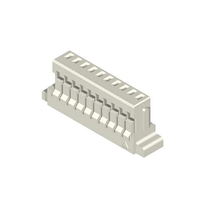 4 Rectangular Connectors - Housings Receptacle Natural 0.039