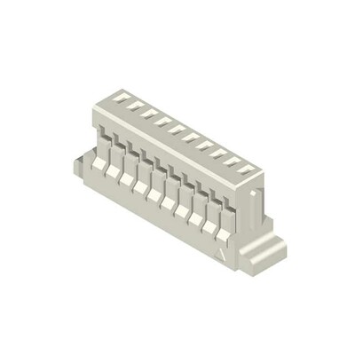 4 Rectangular Connectors - Housings Receptacle Natural 0.039