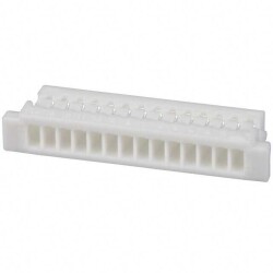 14 Rectangular Connectors - Housings Receptacle Natural 0.039