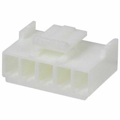 5 Rectangular Connectors - Housings Receptacle Natural 0.156