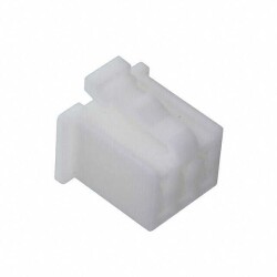 6 Rectangular Connectors - Housings Socket White 0.138
