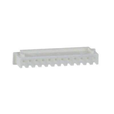 12 Rectangular Connectors - Housings Receptacle Natural 0.098