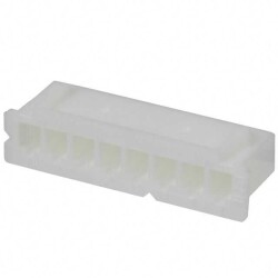 8 Rectangular Connectors - Housings Receptacle Natural 0.098