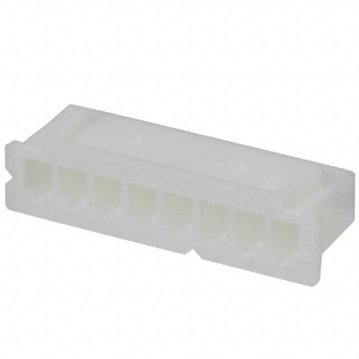 8 Rectangular Connectors - Housings Receptacle Natural 0.098