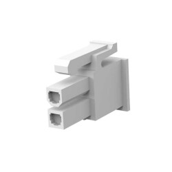 2 Position Rectangular Housing Connector Receptacle Natural 0.165