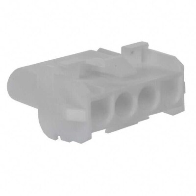 4 Position Rectangular Housing Connector Receptacle Natural - 1