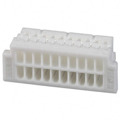 20 Position Rectangular Housing Connector Receptacle Natural 0.039