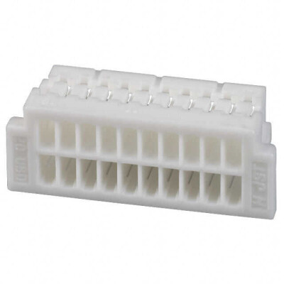 20 Position Rectangular Housing Connector Receptacle Natural 0.039