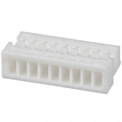 9 Position Rectangular Housing Connector Receptacle Natural 0.039